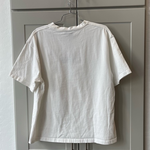 Pleasures Roland Heavyweight Embroidered Loho White TShirt Mens Large Streetwear - Picture 4 of 6